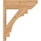 Ekena Millwork Merced Slat Smooth Outlooker, Western Red Cedar, 7 1/2"W x 22"D x 26"H OUT08X22X26MRC06SWR - alternate 2